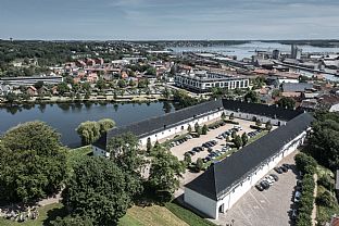 Staldgården, Museum Kolding - Transformerer historisk staldbygning til nyt museum - C.F. Møller. Photo: Flying October