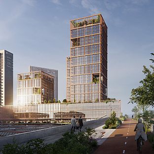 Storstilt transformasjon og innovativ gjenbruk i Oslo sentrum - C.F. Møller. Photo: Visulent