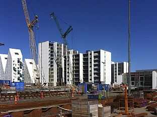 TAKLAGSFEST FÖR 400 NYA LÄGENHETER - C.F. Møller. Photo: C.F. Møller