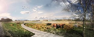 The Stork Meadow nominated as one of Denmark’s best climate solutions - C.F. Møller. Photo: C.F. Møller Architects