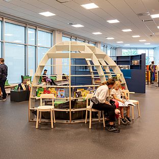 The doors are now opening to Vega School & Activity Centre – a new vibrant meeting place with a creative pulse from morning to evening - C.F. Møller. Photo: Nikolaj Jakobsen