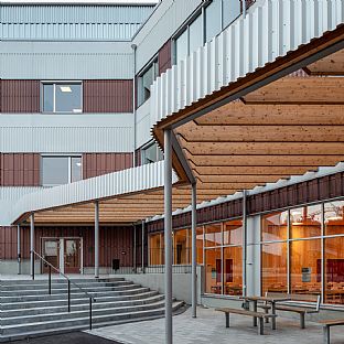 The doors are now opening to Vega School & Activity Centre – a new vibrant meeting place with a creative pulse from morning to evening - C.F. Møller. Photo: Nikolaj Jakobsen