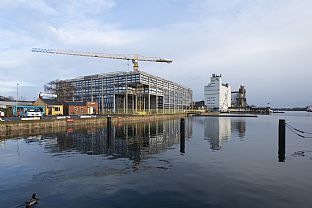 The new SIMAC rises in Svendborg - C.F. Møller. Photo: C.F. Møller Architects / Julian Weyer