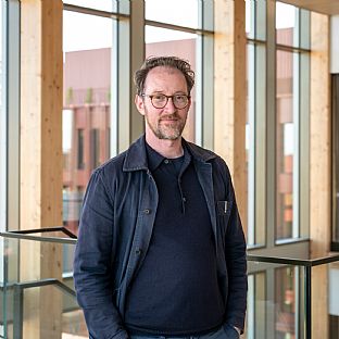 Thue Borgen Hasløv, partner & architect, C.F. Møller Architects - Interview: At designe WoodHub — Danmarks største træbyggeri - C.F. Møller. Photo: Peter Sikker Rasmussen