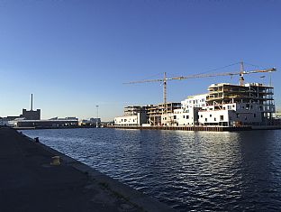 Topping-out at CIS Nordhavn - C.F. Møller. Photo: C.F. Møller