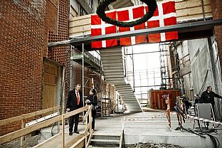 Topping-out ceremony for new high-tech center of excellence in Taastrup - C.F. Møller. Photo: Thomas Wilhelm, Teknologisk Institut