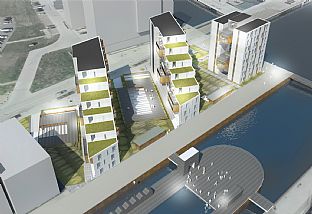 UNGDOMSBOSTÄDER I ODENSE HAMN - C.F. Møller. Photo: C.F. Møller