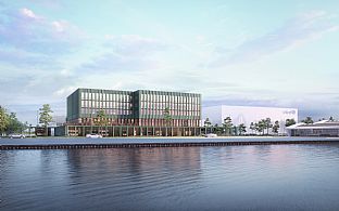 UNICEF Campus 4 - C.F. Møller Architects to Realise Worlds Largest UNICEF Central Warehouse in Nordhavn - C.F. Møller. Photo: PLH/NIRAS/SLETH/Frost Larsen
