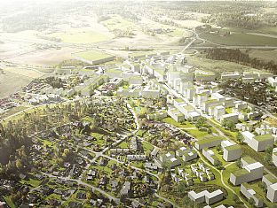 UTSEDDA ATT ARBETA VIDARE MED VESTBY CENTRUM - C.F. Møller. Photo: C.F. Møller & JaJa architects