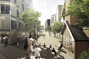 Valgt ut til Vestby Sentrum - C.F. Møller. Photo: C.F. Møller & JaJa architects