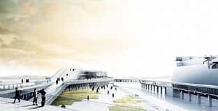 Värtaterminalen, Stockholm - Första spadtaget för nya Värtahamnen - C.F. Møller