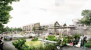 Vinnare av akutbyggnad till nytt sjukhus i Bispebjerg	 - C.F. Møller. Photo: C.F. Møller