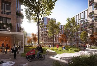 Vision for a new green neighbourhood announced - C.F. Møller. Photo: Erik Nord Arkitekter