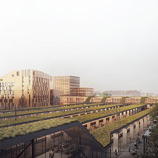 Vision für Hauptbahnhof Uppsala vorgestellt - C.F. Møller. Photo: PLACES