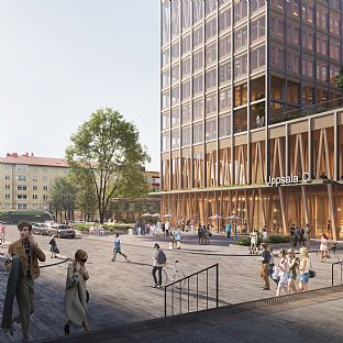 Vision für Hauptbahnhof Uppsala vorgestellt - C.F. Møller. Photo: PLACES