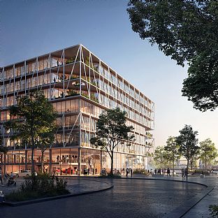 Wettbewerbsgewinn. C.F. Møller Architects trägt zur Hafenstadt der Zukunft bei - C.F. Møller. Photo: C.F. Møller Architects