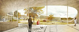 Winner of the New Forensic Psychiatry St. Hans phase 1 - C.F. Møller. Photo: C.F. Møller