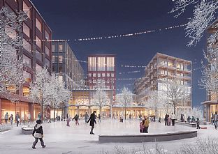 Winners of Architectural Competition for Major Urban Development Project in Sweden - C.F. Møller. Photo: C.F. Møller Architects