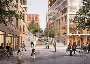 Winners of Architectural Competition for Major Urban Development Project in Sweden - C.F. Møller. Photo: C.F. Møller Architects