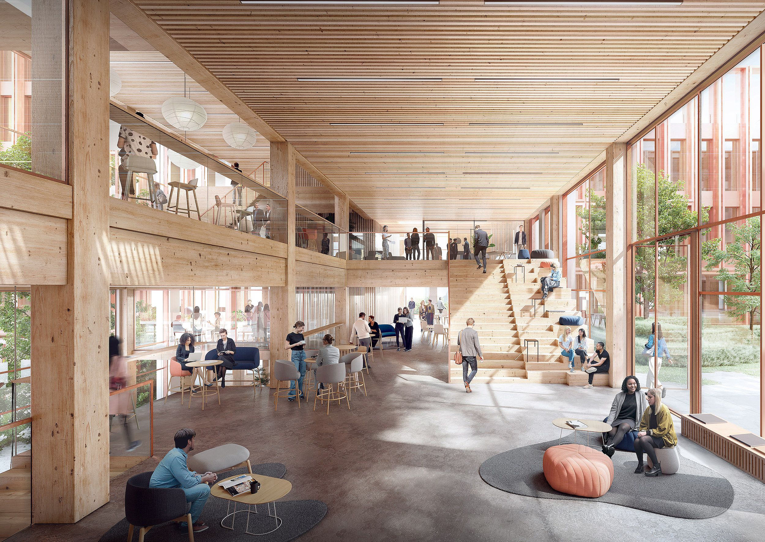 Wins competition with sustainable timber building C.F. Møller