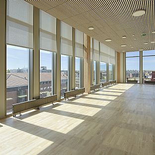 WoodHub, C.F. Møller Architects - C.F. Møller Architects Celebrates the Completion of WoodHub—Denmark’s Largest Timber Office Building - C.F. Møller. Photo: Jonathan Grevsen