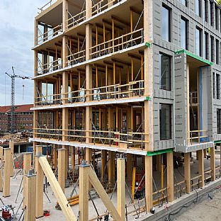 WoodHub, C.F. Møller Architects - Insights: Gebäude aus Holz verbessern das Leben der Menschen und des Planeten - C.F. Møller. Photo: C.F. Møller Architects / Anna Salska