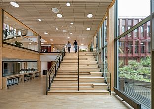 WoodHub, C.F. Møller Architects - WoodHub, Statligt kontorsnav - C.F. Møller. Photo: Rasmus Hjortshøj