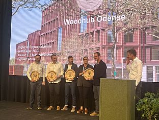 WoodHub Wins Climate Award - C.F. Møller. Photo: C.F. Møller Architects