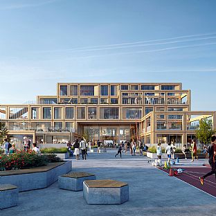 vgs Harstad - Wins competition for a school in Norway with a proposal that transcends being just a school - C.F. Møller. Photo: Aesthetica Studio