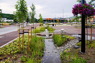  Ålgård City Centre. C.F. Møller. Photo: C.F. Møller Architects in collaboration with Haugen/Zohar Arkitekter and Dronninga landskap