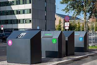  Affaldssorteringspunkter i København. C.F. Møller. Photo: Peter Sikker Rasmussen