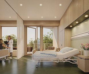  BG Klinikum Hamburg. C.F. Møller. Photo: HENN