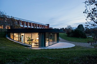  Bøgehøj Pavilion and fire pit. C.F. Møller. Photo: Julian Weyer