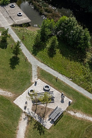  Campus-Studentenwohnheim Odense, Landschaft. C.F. Møller. Photo: Julian Weyer