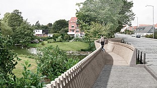  Dagmarbroen på Slotsholmen. C.F. Møller