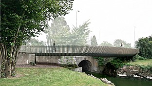  Dagmarbroen på Slotsholmen. C.F. Møller