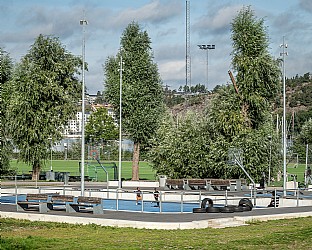  Fisksätra Sportplatz. C.F. Møller. Photo: Mårten Lindquist