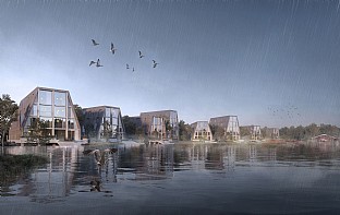  «Flodbyen Randers - Byen til Vandet» (utviklingsplan). C.F. Møller