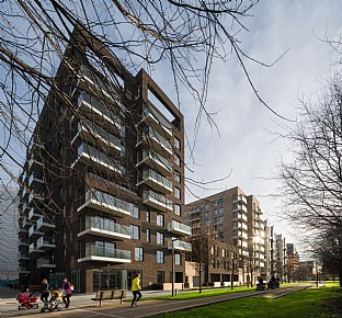  Greenwich Peninsula Riverside, The Moore. C.F. Møller. Photo: Mark Hadden