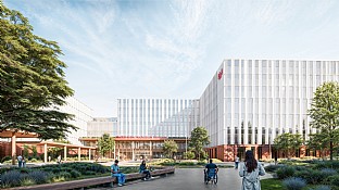  Hannover Universitetssjukhus (Medizinische Hochschule Hannover, MHH). C.F. Møller. Photo: HENN/C.F. Møller Architects