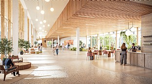 Hannover University Hospital (Medizinische Hochschule Hannover, MHH). C.F. Møller. Photo: HENN/C.F. Møller Architects
