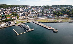  Knutepunkt Larvik og Indre Havn. C.F. Møller