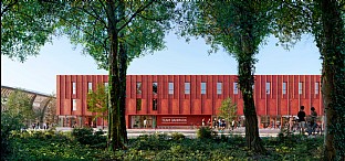  New athletics stadion and House of Sports, Kongelunden Aarhus. C.F. Møller