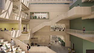  Open School in Waldau, Kassel. C.F. Møller. Photo: C.F. Møller Architects