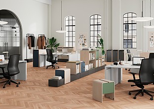 PLINT furniture series for offices. C.F. Møller. Photo: Dencon