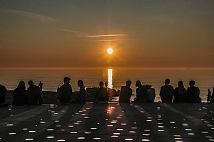  Solnedgångsplatsen i Gamla Skagen. C.F. Møller