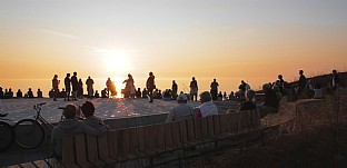  Sonnenuntergangsplatz in Gl. Skagen. C.F. Møller