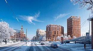  The Station – Hotel- und Gewerbeprojekt in Banebyen, Odense. C.F. Møller. Photo: C.F. Møller Architects