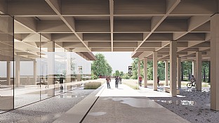  Upgrading the Museum Area in Frøslev Camp with a New Welcome and Trail Center. C.F. Møller. Photo: C.F. Møller Architects