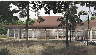  Upgrading the Museum Area in Frøslev Camp with a New Welcome and Trail Center. C.F. Møller. Photo: C.F. Møller Architects
